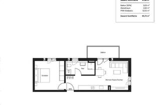 Wohnung kaufen in Fichtenstraße 13, 93142 Maxhütte-Haidhof, Moderne 2-Zimmer-Wohnung mit Balkon