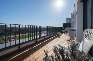 Penthouse mieten in Marc-Chagall-Straße, 40477 Pempelfort, Möbliertes luxuriöses Penthouse mit 4 Zimmern, 3 Terrassen und Parkplatz in Düsseldorf Innenstadt