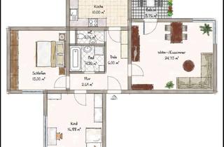 Wohnung mieten in Kalkstattstraße 34, 75334 Straubenhardt, Erstbezug nach Sanierung: 3-Zi.-Wohnung im 3. OG mit Balkon in Straubenhardt