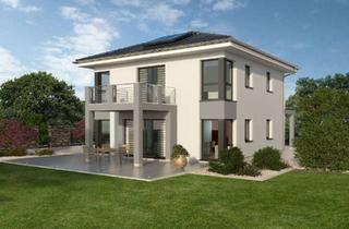 Villa kaufen in 63584 Gründau, Die zweigeschossige Stadtvilla präsentiert sich als ein modernes Architektenhaus in KfW+