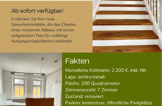 Büro zu mieten in Rathenaustraße 35, 95444 Altstadt, Gewerbeimmobilie für Büro und Praxis mit modernem Altbauflair