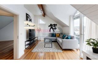 Wohnung kaufen in 82256 Fürstenfeldbruck, 3-Zimmer-Dachgeschosswohnung mit Dachterrasse, 2 Balkonen, Gartenanteil & Tiefgarage–sonnig, luftig