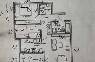 Wohnung mieten in Federseestraße 5a, 81249 München, 3-Zimmer Wohnung mit Balkon in München-Lochhausen