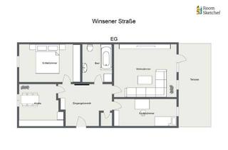 Wohnung mieten in 21077 Langenbek, Stilvolle 3-Zimmer-Wohnung mit Terasse für Paare oder kleine Familien