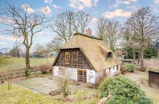 Haus kaufen in 25358 Horst, Reetdach. Ruhe. Rückzug. – Ein echtes Unikat in Alleinlage