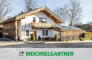 Einfamilienhaus kaufen in 83209 Prien, Design trifft Handwerkskunst: Luxus-Einfamilienhaus mit beheiztem Naturteich & Energieautarkie
