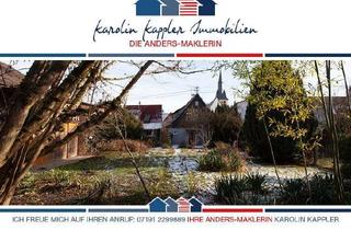 Haus kaufen in 71570 Oppenweiler, Vorne Stadtleben, hinten grüne Oase – wohnen, arbeiten, wirken: Homeoffice und Gewerbe inklusive