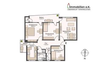 Wohnung kaufen in 71522 Backnang, Familienfreundliche 4-Zimmer-Wohnung mit moderner Küche und großem Garten