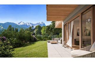 Wohnung kaufen in 82467 Garmisch-Partenkirchen, Ein Wohntraum mit Weitblick – 3-Zimmer-Gartenwohnung im ZUGSPITZ ESTATE
