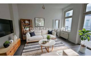 Wohnung mieten in Abendstr. 16b, 39124 Neue Neustadt, Charmante 3-Zimmer-Altbauwohnung mit Balkon und offener Wohnküche, EBK