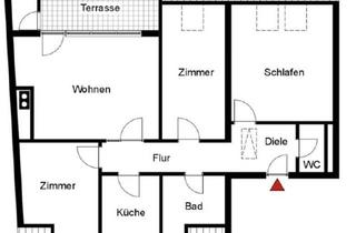 Wohnung mieten in Höhbergstraße 36, 70327 Wangen, Schöne 4 Zimmer DG Wohnung - Hell und WG geeignet