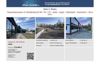 Gewerbeimmobilie kaufen in 02906 Niesky, Gewerbeanwesen 9.536m²/Nuf.3.145m²Umschlag-Depot-Halle-Lager-Büro Dreiländereck DE/PL/CZ Lkr.Görlitz