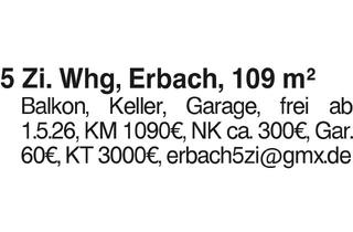 Wohnung mieten in 89155 Erbach, 5 Zi Whg in Erbach
