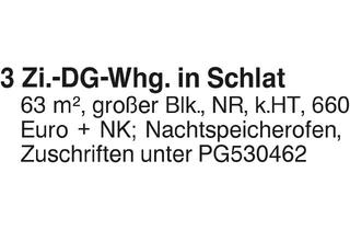 Wohnung mieten in 73114 Schlat, 3-Zi.DG-Whg.