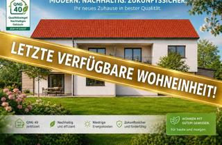 Wohnung kaufen in 93152 Nittendorf, Letzte verfügbare Einheit! 4-Zimmer-Wohnung mit Balkon in ruhiger Wohnlage (KfW 40 - QNG)