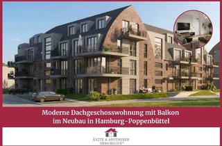 Wohnung kaufen in 22399 Poppenbüttel, Moderne Dachgeschosswohnung mit Balkon im Neubau in Hamburg-Poppenbüttel