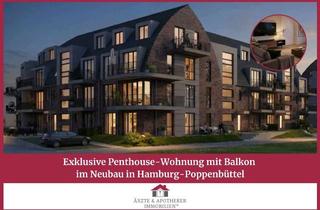 Penthouse kaufen in 22399 Poppenbüttel, Exklusive Penthouse-Wohnung mit Balkon im Neubau in Hamburg-Poppenbüttel