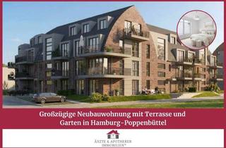 Wohnung kaufen in 22399 Poppenbüttel, Großzügige Neubauwohnung mit Terrasse und Garten in Hamburg-Poppenbüttel