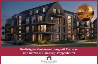 Wohnung kaufen in 22399 Poppenbüttel, Großzügige Neubauwohnung mit Terrasse und Garten in Hamburg-Poppenbüttel