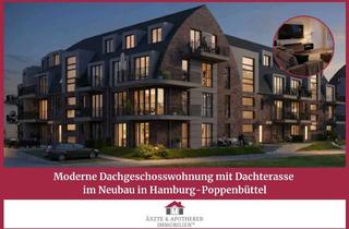 Wohnung kaufen in 22399 Poppenbüttel, Moderne Dachgeschosswohnung mit Dachterasse im Neubau in Hamburg-Poppenbüttel