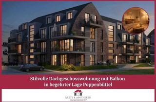 Wohnung kaufen in 22399 Poppenbüttel, Stilvolle Dachgeschosswohnung mit Balkon in begehrter Lage Poppenbüttel