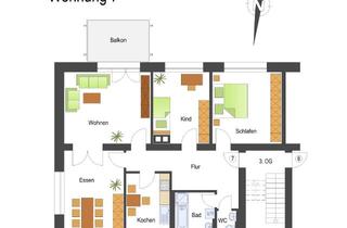 Wohnung mieten in Hindenburgstr. 10, 77654 Offenburg, Charmante 4-Zimmer-Wohnung mit Balkon