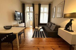 Wohnung mieten in Helmholtzstraße 40, 10587 Charlottenburg, Stilvolles und möbliertes 3 Zimmer Apartment mit Balkon - Nähe Spree - frei ab sofort