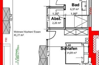 Wohnung mieten in Zimmerstraße 16, 33602 Innenstadt, 3 OG / 2 Zimmer / 69 qm / WHG 19