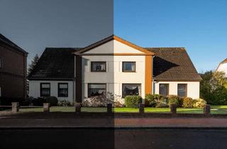 Doppelhaushälfte kaufen in 25774 Lunden, Doppelhaushälfte im Erholungsort Lunden, mit viel Potenzial, Garten und Platz auf 2 Etagen.