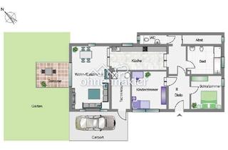 Wohnung kaufen in 72768 Reutlingen, Kernsaniert & Provisionsfrei: Haus-im-Haus mit Privatgarten, Carport und Stellplätzen