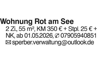 Wohnung mieten in 74595 Langenburg, 2-Zi.-Whg. Rot am See