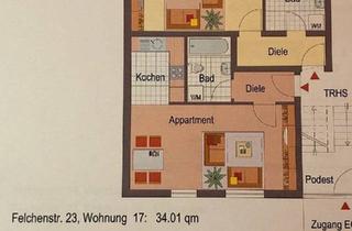 Wohnung kaufen in 88074 Meckenbeuren, Meckenbeuren - Verkaufe attraktive neu sanierte1-Zimmer Wohnung in Meckenbeuren