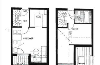 Wohnung kaufen in 39343 Erxleben, Erxleben - Sonnige 2-Zimmer Maisonettewohnung mit Balkon und TG Stellplatz