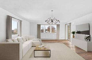 Wohnung kaufen in 94345 Aholfing, 3-Zimmer OG Wohnung mit Balkon, hochwertiger Sanierung inkl. Garagen- und Außenstellplatz