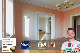 Wohnung kaufen in 86152 Innenstadt, 4,5-Zimmer-Altbauwohnung mit Balkon und Gestaltungspotenzial in Augsburg