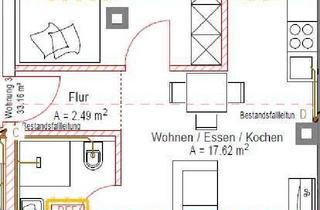 Wohnung mieten in Schwannstraße, 90443 Steinbühl, Erstbezug mit Einbauküche: Stilvolle 2-Zimmer-DG-Wohnung in Nürnberg