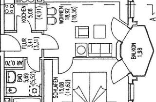 Wohnung mieten in Bahnhofstraße 4a-c, 08547 Jößnitz, helle 2-Raum-Wohnung mit Balkon in Jößnitz