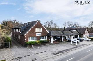 Gewerbeimmobilie kaufen in 26810 Westoverledingen, **Gewerbeimmobilie mit voll ausgestattetem Küchenstudio, Lager, Wohnung & Entwicklungspotenzial**