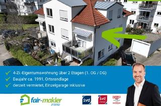 Wohnung kaufen in 72581 Dettingen, FAIR-MAKLER: Tolle Maisonette-Whg. in Ortsrandlage