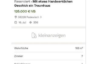 Haus kaufen in 08228 Rodewisch, Rodewisch - Haus zuverkaufen in Rodewisch