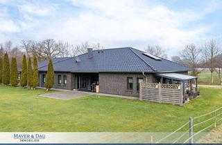 Haus kaufen in 26188 Edewecht, Wohnen auf einer Ebene: Moderner Bungalow mit Einliegerwohnung und Traumgrundstück. Obj. 9314