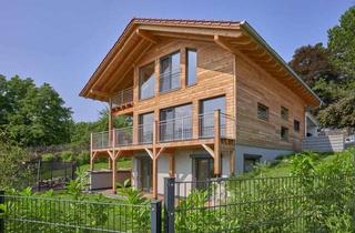 Haus kaufen in 82418 Murnau, Murnau: modernes, energieeffizientes Holzhaus mit Panoramablick in die Berge und das Moos
