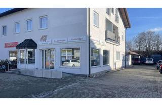 Büro zu mieten in Kolpingstraße 36, 86916 Kaufering, Verkaufsräume mit Büros und großen Schaufenstern.