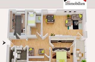 Wohnung kaufen in Behringstrasse 23, 63814 Mainaschaff, Einziehen und genießen – Modernisierte 3,5-Zimmer-Wohnung mit Garage & Küche inklusive