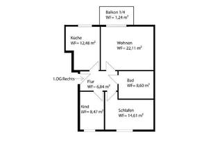 Wohnung mieten in 26419 Schortens, TT bietet an: 3-Zimmer-Mietwohnung mit Balkon und Fahrstuhl in Schortens!