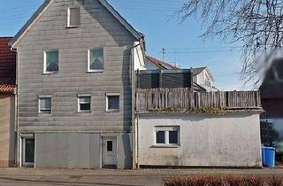Doppelhaushälfte kaufen in 73527 Schwäbisch Gmünd, Sanierungsbedürftige Einfamilien-Doppelhaushälfte mit Werkstatträume