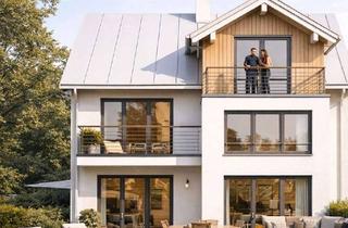 Doppelhaushälfte kaufen in 83646 Bad Tölz, Ruhig wohnen, zentral leben - Baugrundstück in 1A-Lage Bad Tölz mit genehmigter Doppelhaushälfte