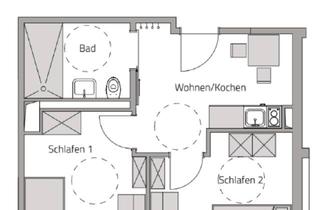 Haus kaufen in 97076 Würzburg, Würzburg - Großzügiges 2-Zimmer-Premium-Apartment (40,18 m²) mit Loggia in U