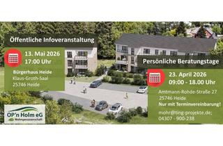 Wohnung kaufen in 25746 Heide, Op'n Holm - 4-Zimmer - Süd-West-Balkon - private Wohngenossenschaft