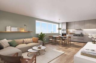 Wohnung kaufen in 83052 Bruckmühl, Moderne 3-Zimmer-Neubauwohnung im 1. OG – Balkon, Tiefgarage & Fahrstuhl